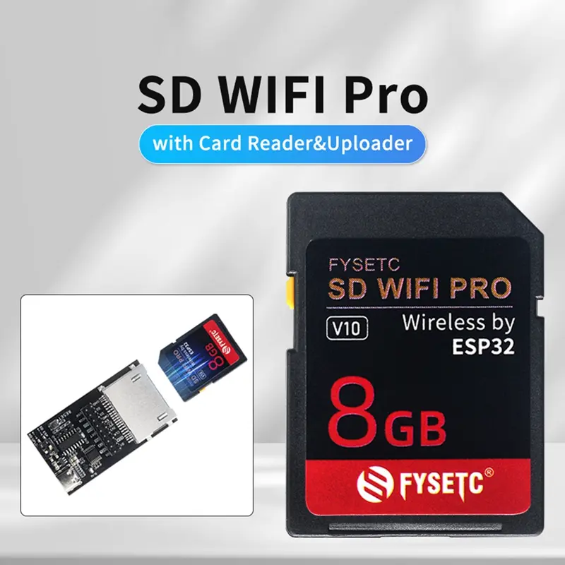 FYSETC SD WIFI Pro Wireless Transmission Base On ESP32 With 8GB Card , Uploader Support Websever For 3D Printer