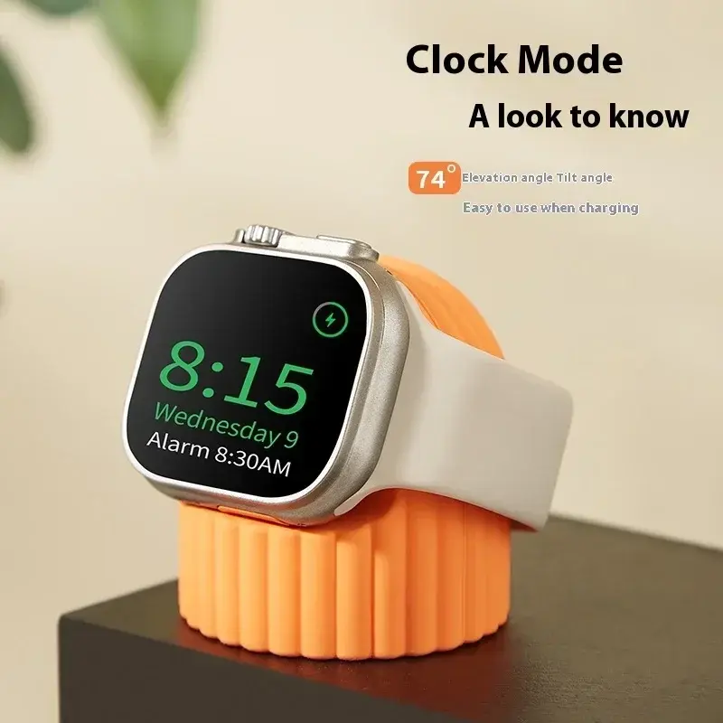 Silicone Watch Charger Stand For Apple Watch Series Ultra/8/7/6/SE/5/4/3/2 49 45 44 42mm 41 40 38mm Charging Station Dock Holder
