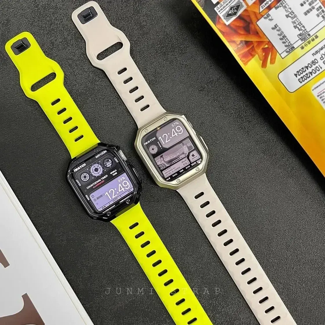 Soft Silicone Strap+Case For Apple Watch Band 49mm 46mm 45mm 42mm Bracelet Correa iWatch Ultra 2 38mm 40mm 41mm Watchband 10 9 8