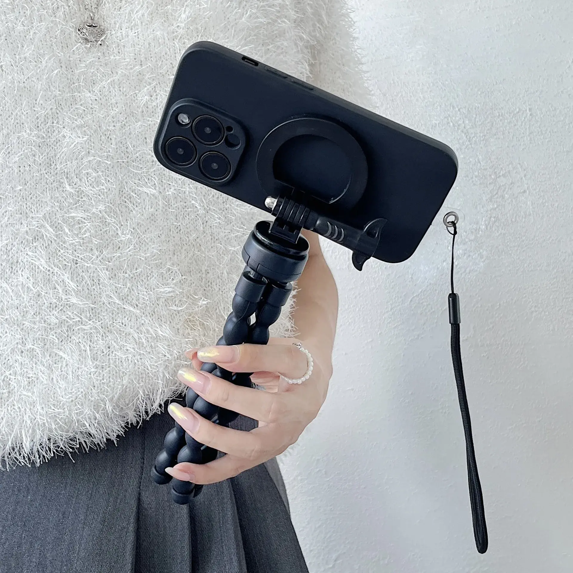 Flexible Tripod Magnetic Mobile Phone Holder Transformation Bracket Stand Mount Selfie Video For iPhone Magsafe Accessories