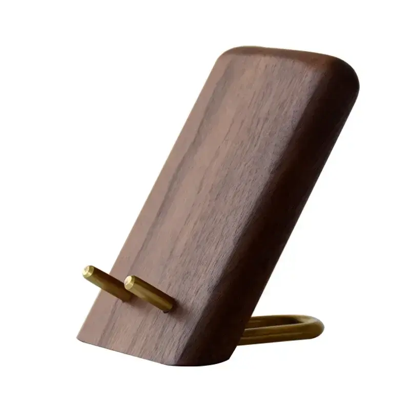 Lazy Desktop Tablet Holder Universal Table Cell Phone Support Mobile Phone Holder Wooden Walnut Stand for iPhone Samsung iPad