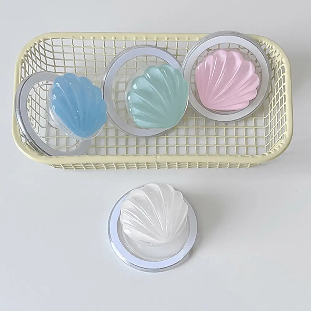 Korea Cute 3D Glitter Seashell For Magsafe Magnetic Phone Griptok Grip Tok Stand For iPhone Wireless Charging Case Holder Ring