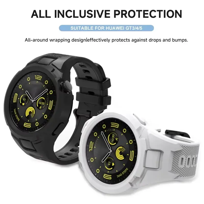 Strap+Case for Huawei Watch GT5 4 41/46mm GT3 42mm Sports Breathable Strap for Huawei Watch GT5 GT4 41/46mm Watch Accessories