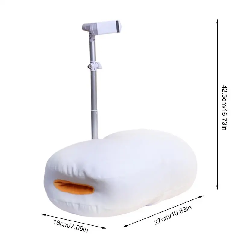 Phone Holder for Bed, Pillow Stand Compatible with 4-7" Phone, Mobile Phone Stand, Height Angle Adjustable, Idea for Kindle Read