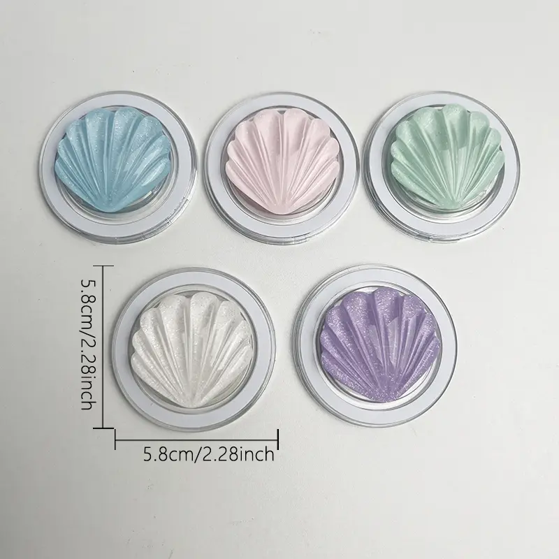 Cute Resin Shiny Shell Socket Phone Holder Floral Grip For Magsafe IPhone Mac Samsung Safe Ring Finger Expanding Stand