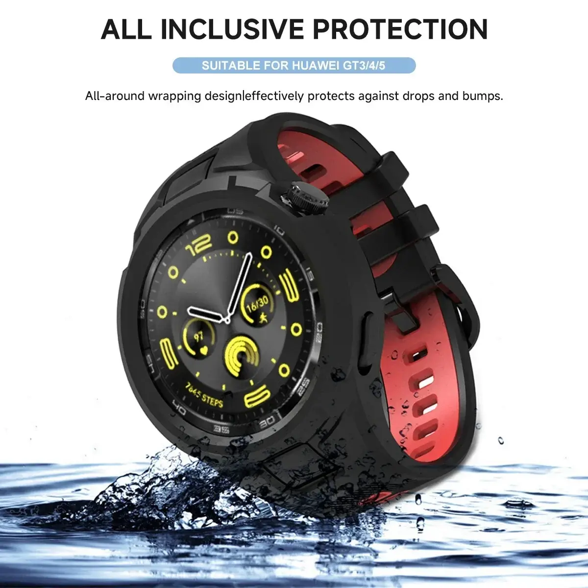 Strap+Case for Huawei Watch GT5 4 41/46mm GT3 42mm Sports Breathable Strap for Huawei Watch GT5 GT4 41/46mm Watch Accessories