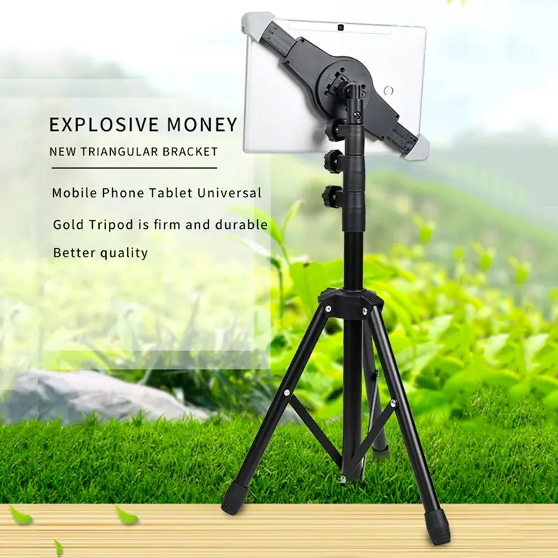 Newest Adjustable Tripod Floor Tablet Stand Holder For 9.7-15 Inch Tablet Tripod Mount Support For Ipad Air Pro 12.9 Xiaomi Pad