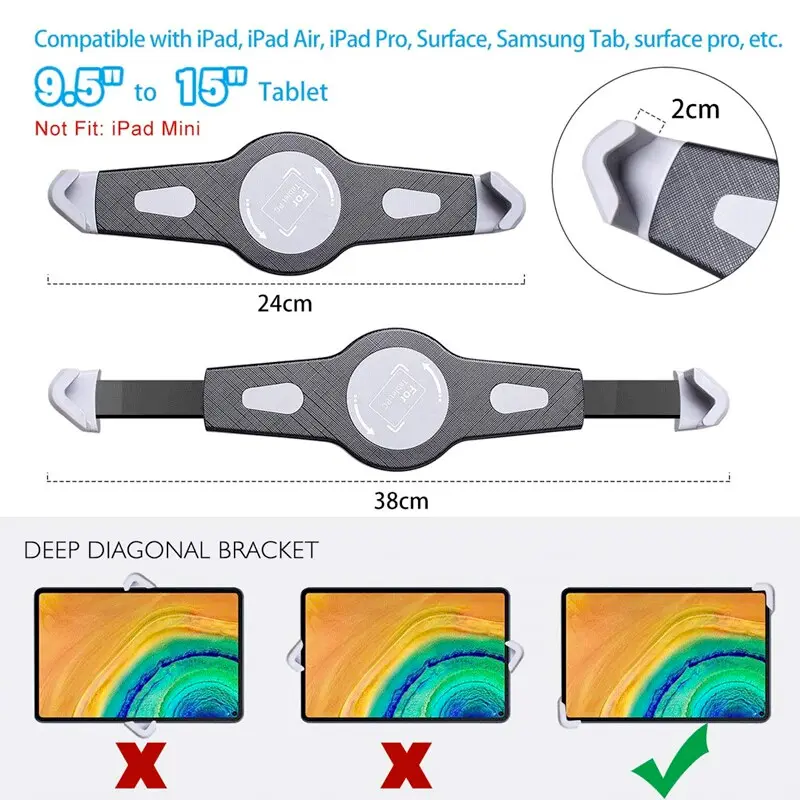 Newest Adjustable Tripod Floor Tablet Stand Holder For 9.7-15 Inch Tablet Tripod Mount Support For Ipad Air Pro 12.9 Xiaomi Pad