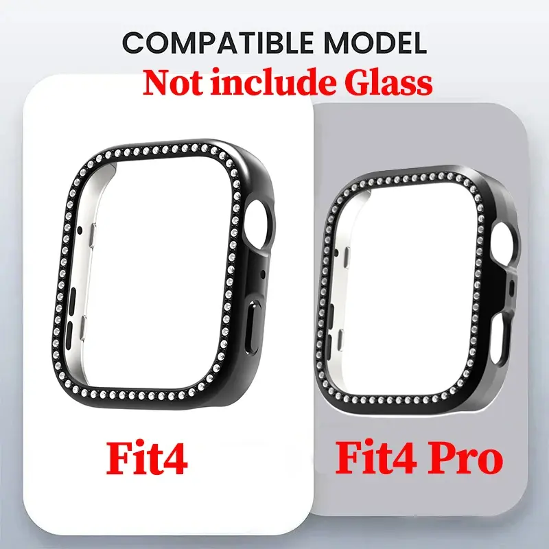 PC Hollowed Case for Huawei Watch Fit 4Pro Bling Diamond Crystal Protective Cover for Huawei Watch Fit 4 Watch Accessories 2025