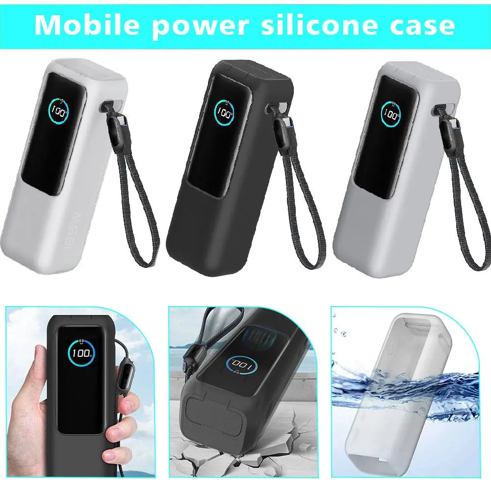 Silicone Case For Anker Zolo 165W 25000mAh Power Bank Shockproof Protective Cover Portable Travel Carrying Case
