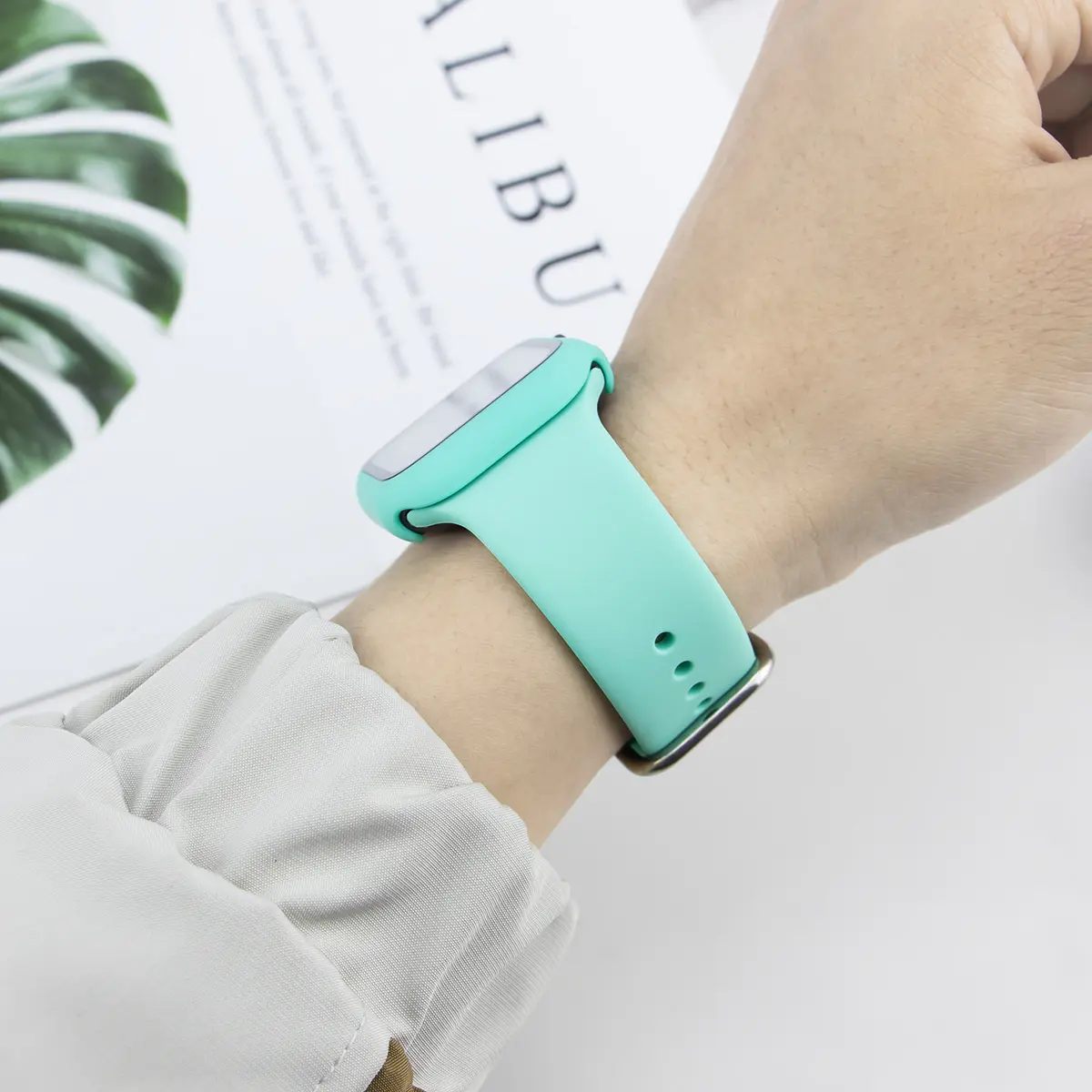 Case+Strap for Apple Watch 45mm 41mm 42mm 44mm 40 38mm Silicone Strap PC Case Glass Cover for Iwatch Series 9 8 7 6 SE 5 4 3 2 1