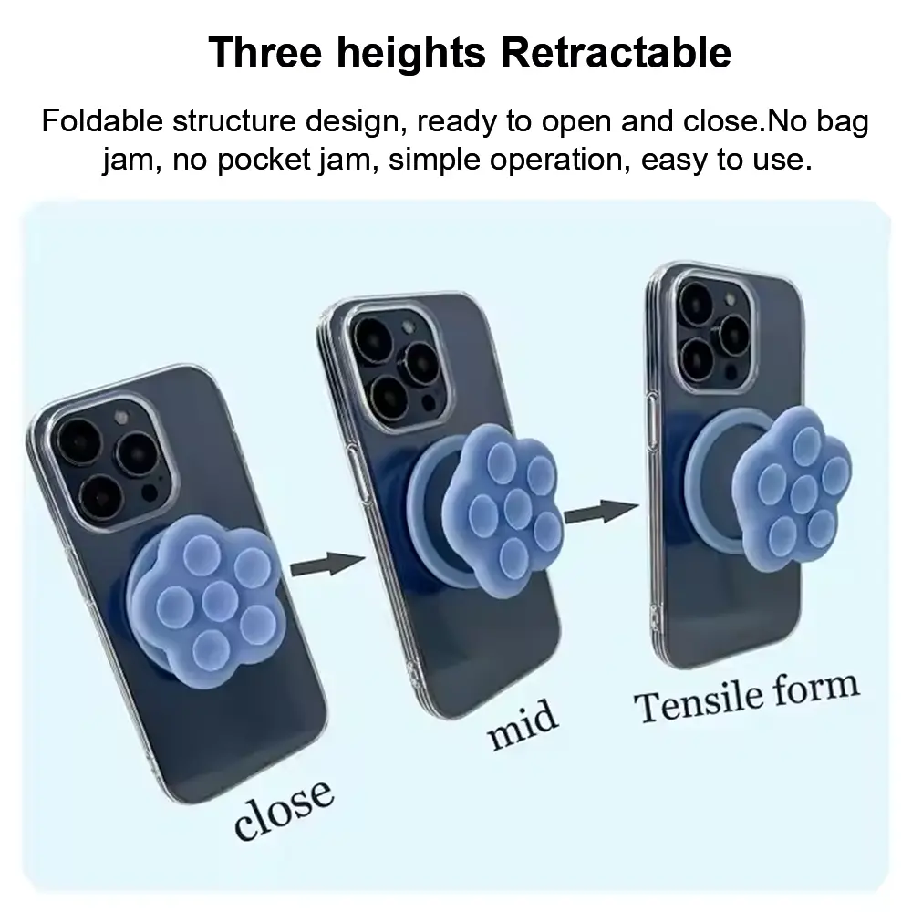 Grippopso Universal Magnetic Suction Cup Phone Holder Mirror Shower Silicone Suction Phone Case Grip Stand Holder For iPhone