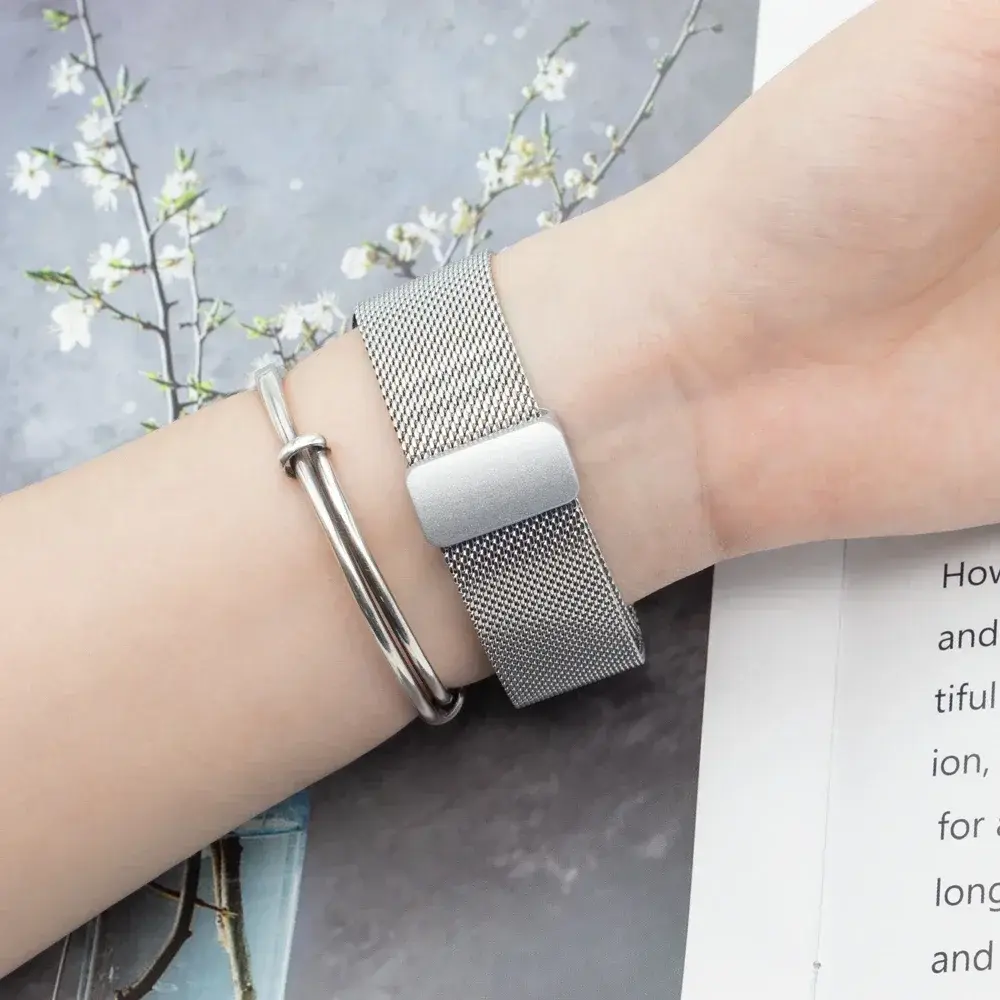 Quick Fit Stainless Steel Strap for Galaxy Watch 7/6/5/5pro 40 44 45 Milanese for Samsung Galaxy Watch 6 Classic 43mm 47mm Belt
