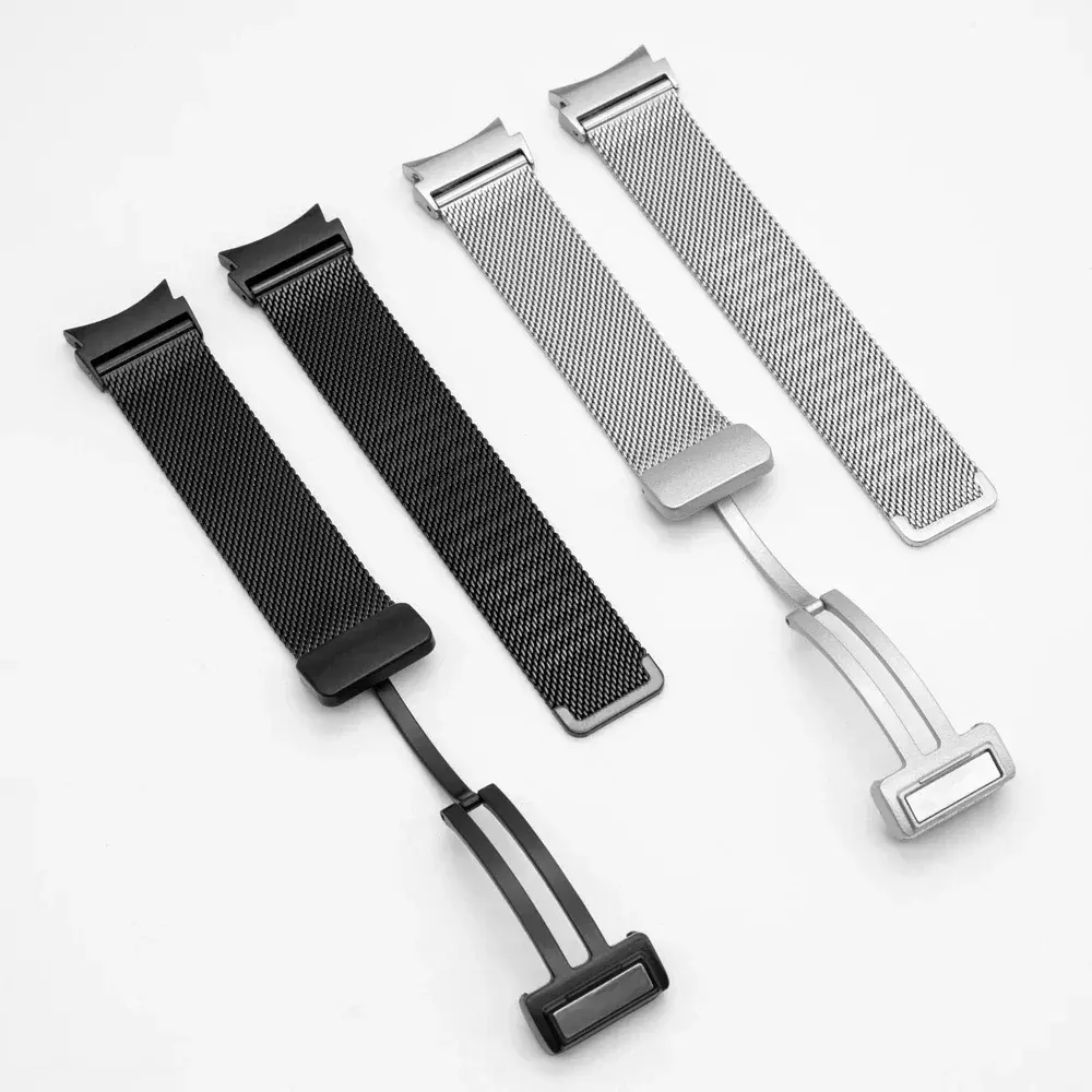 Quick Fit Stainless Steel Strap for Galaxy Watch 7/6/5/5pro 40 44 45 Milanese for Samsung Galaxy Watch 6 Classic 43mm 47mm Belt
