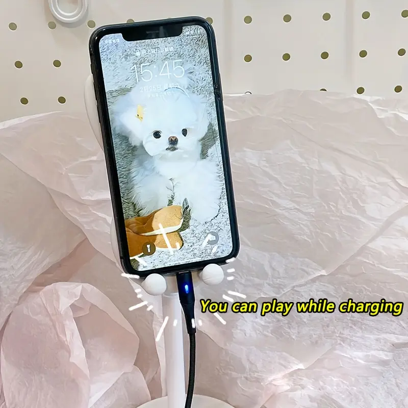 Cute Bunny Desktop Mobile Phone Stands Smartphone Bracket Adjustable And Compatible With iPhone/iPad/Tablet For Universal Phone