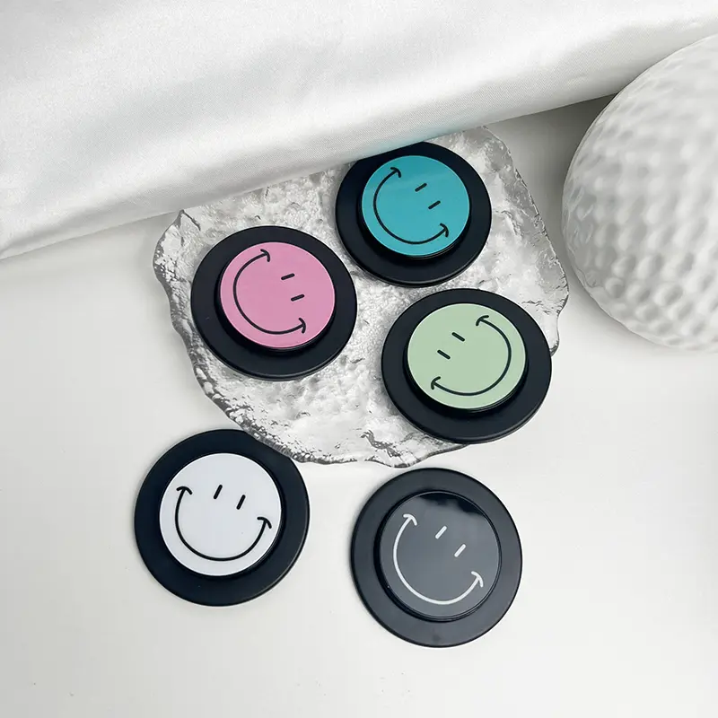 Socket Talk Tok Grip Cute Happy Face Phone Holder For Magsafe IPhone Mac Samsung Safe Ring Finger Expanding Stand