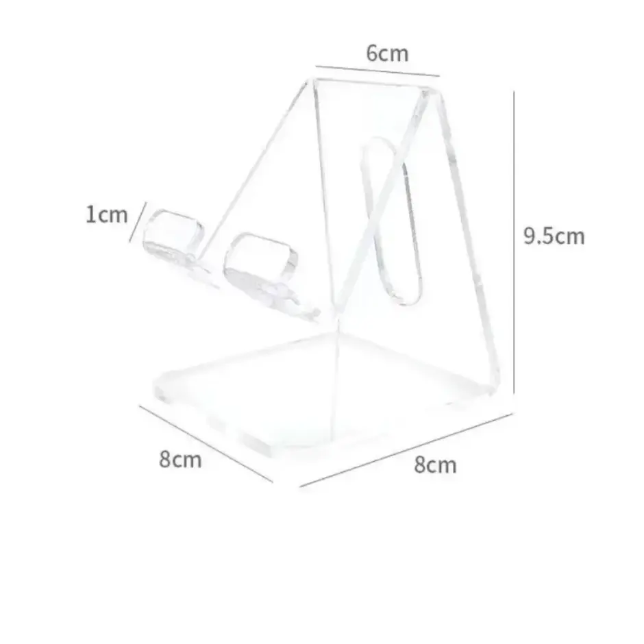 Desktop Lazy Tablet Stand Acrylic Foldable Transparent Minimalist Ins Phone Holder For iPhone iPad Galaxy Tab Smartphone Bracket