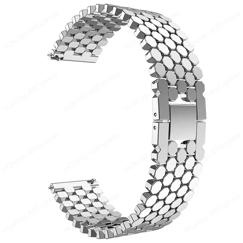 Quick Release 22mm Universal Metal Strap for Samsung Watch 3 45mm Classic Frontier for Huawei Watch Band GT3 GT2 46mm Bracelet