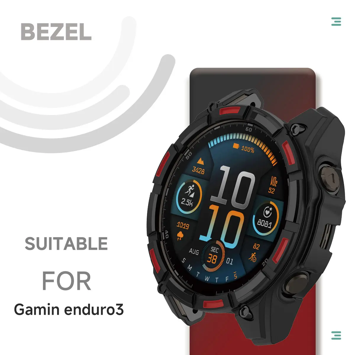 TPU Case For Garmin Enduro 3 Protector Samrt Watch Strap Shell Enduro3 Cover Bumper Silicone Skin Accessories