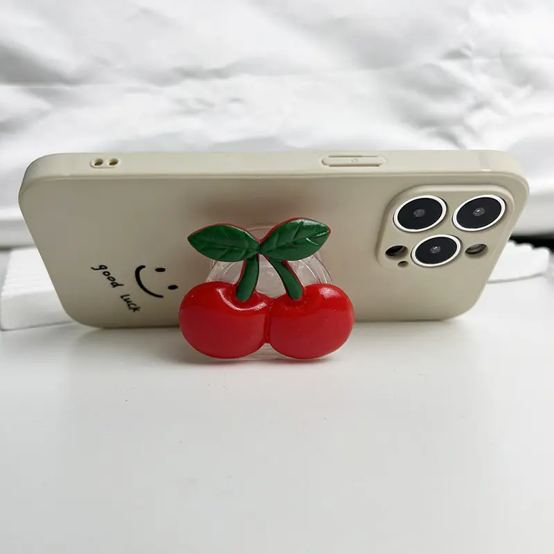 Cute Pineapple Cherry Strawberry Phone Socket for IPhone Samsung Universal Accessories Phone Holder Ring Support Stand