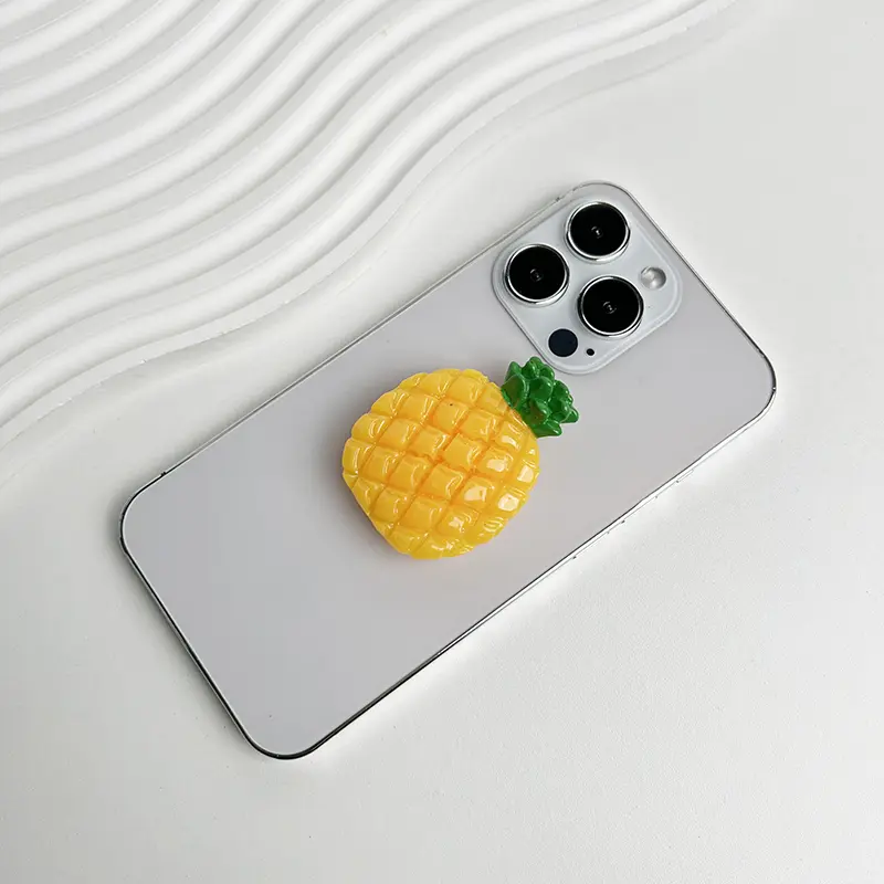 Cute Pineapple Cherry Strawberry Phone Socket for IPhone Samsung Universal Accessories Phone Holder Ring Support Stand