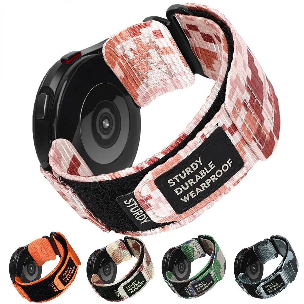 22mm 20mm Tactics Sport Strap for Samsung Galaxy Watch 6 5 4 40mm 44mm Band 6 Classic 47 43mm Nylon Loop Bracelet Active Gear S3