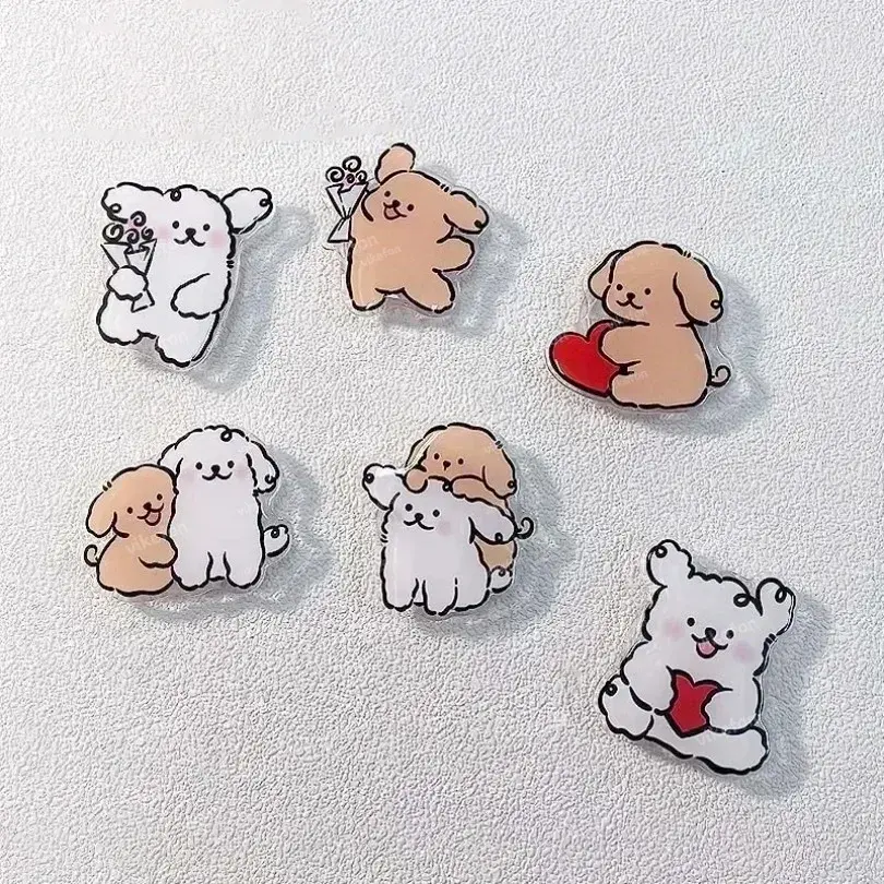 Korean Cute Cartoon Puppy Grip Socket Pocket Stand Phone Grip Tok Bracket For iPhone Samsung Xiaomi Ring Finger Holder