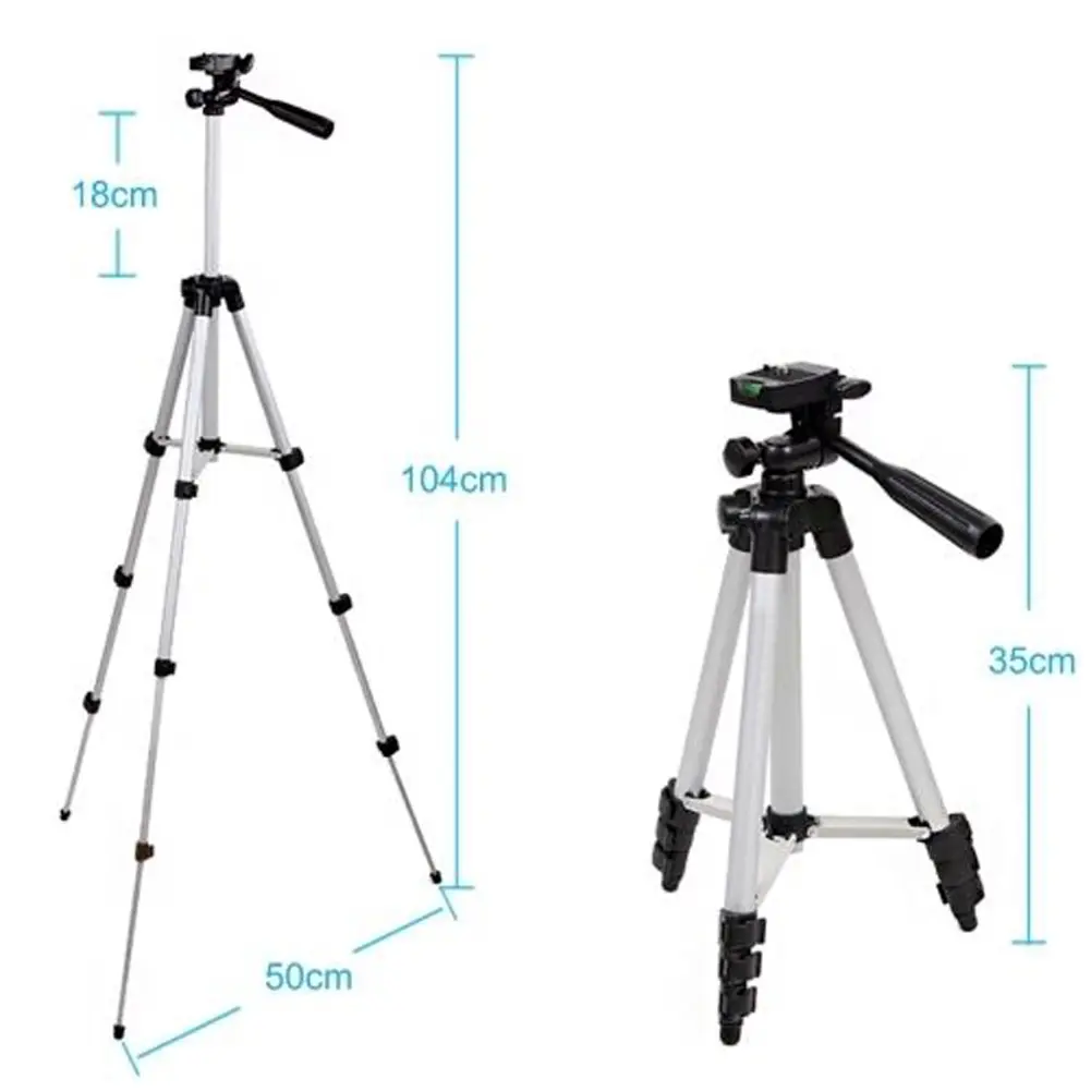 Universal Tripod Stand Aluminum Camera Tripod Stand Holder Mount Portable Mini Tripod for Canon Nikon Sony DSLR Camera