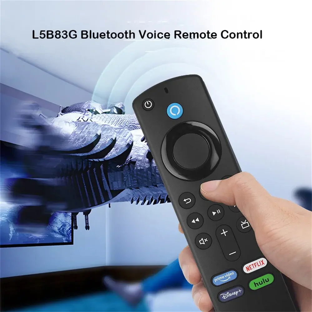 L5B83G Voice Remote Control for AMZ Fire TV Stick (2nd Gen, 3rd Gen, Lite, 4K, 4K Max), Fire TV Cube, for Smart TVs (3rd Gen)