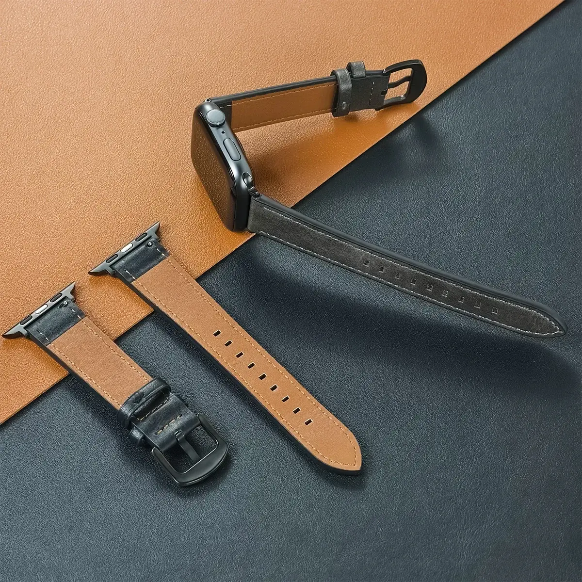 Leather strap for Apple strap Ultra 2 49mm 10 9 7 8 3 4 5 6 SE 44mm 40mm strap 38 42mm series men's high-quality 45mm 41mm band