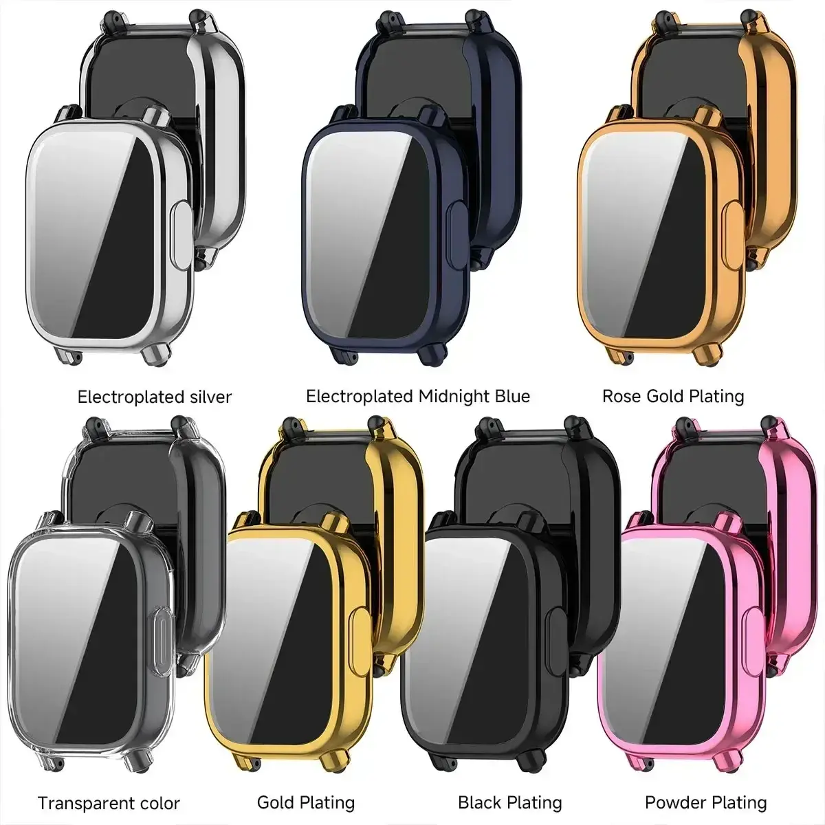 Milanese Magnetic Strap+Case for Redmi Watch 5 ActiveFor Redmi Watch 5 Lite Band TPU Soft Case Screen Protector Metal Watchband