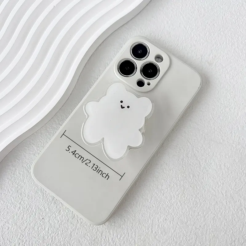 Acrylic Material Cartoon Cute Bear Design Phone Holder Foldable Grip