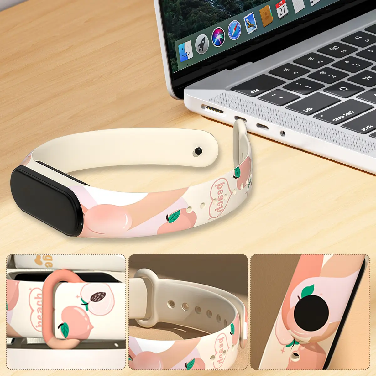 TPU Wrist Strap For Xiaomi Mi Band 7 6 5 4 3 Morandi Color Bracelet Wristband Correa For Mi Band7 6 5 4 3 band Smart Belt NFC