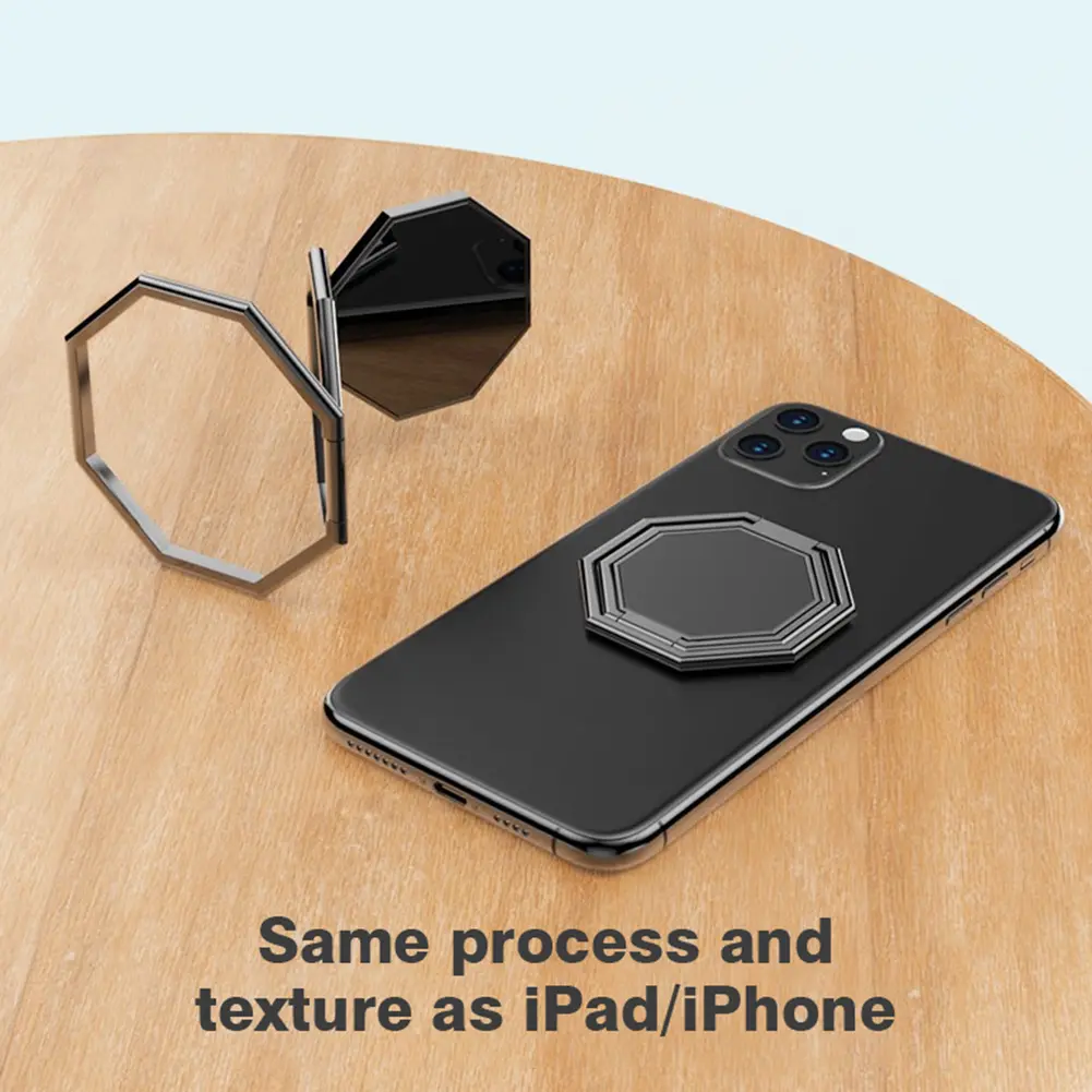 Foldable Magnetic Phone Ring Holder Wireless Phone Holder Detachable Phone Grip Holder for iPhone 15 Samsung Xiaomi OPPO