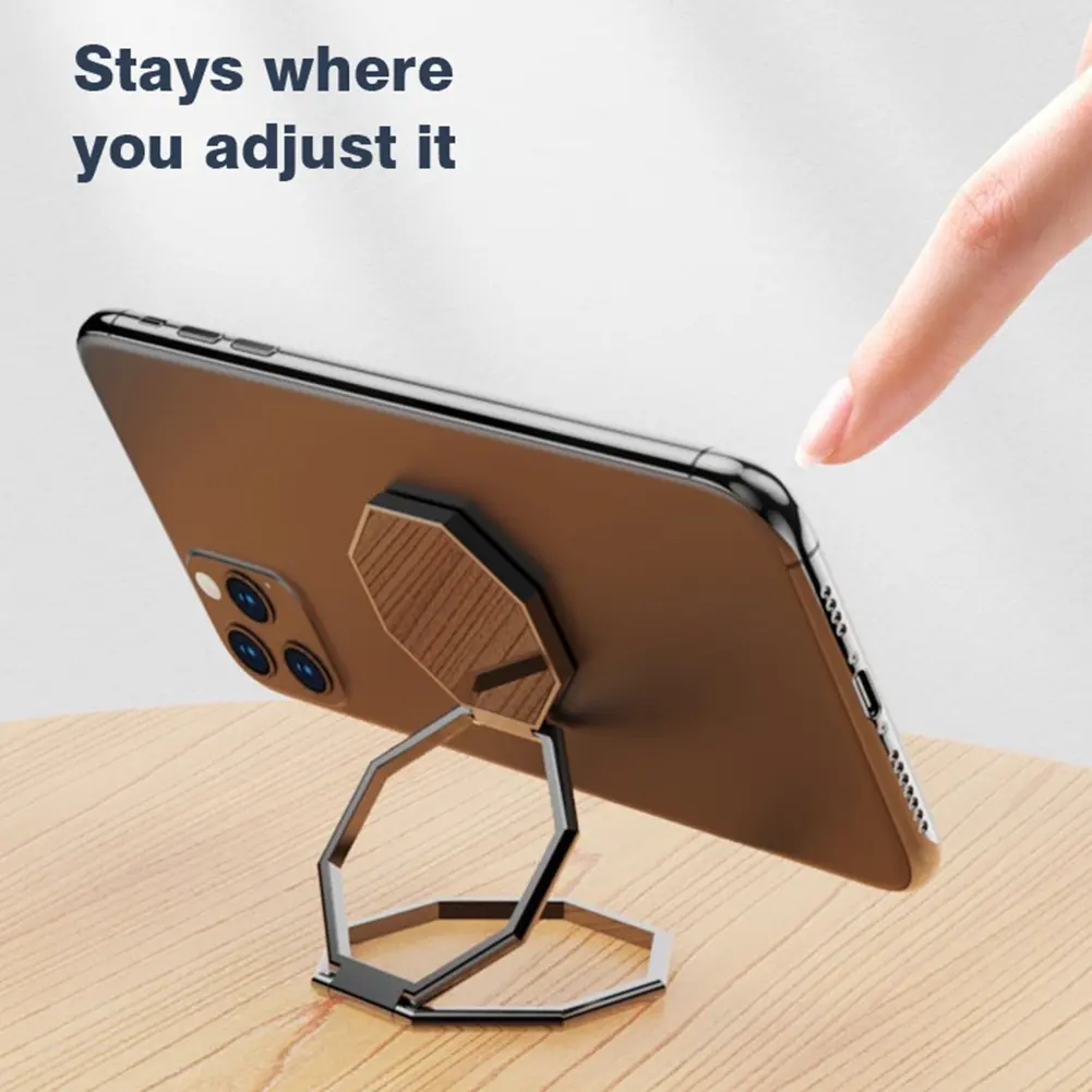 Foldable Magnetic Phone Ring Holder Wireless Phone Holder Detachable Phone Grip Holder for iPhone 15 Samsung Xiaomi OPPO