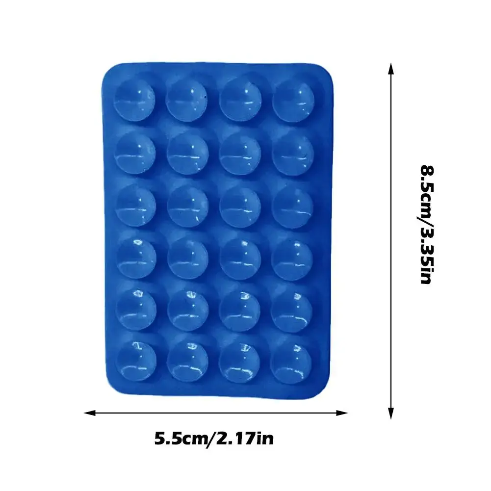 Double Side Silicone Suction Pad For Mobile Phone Fixture Suction Cup Backed Adhesive Silicone Rubber Sucker Pad For Fixing