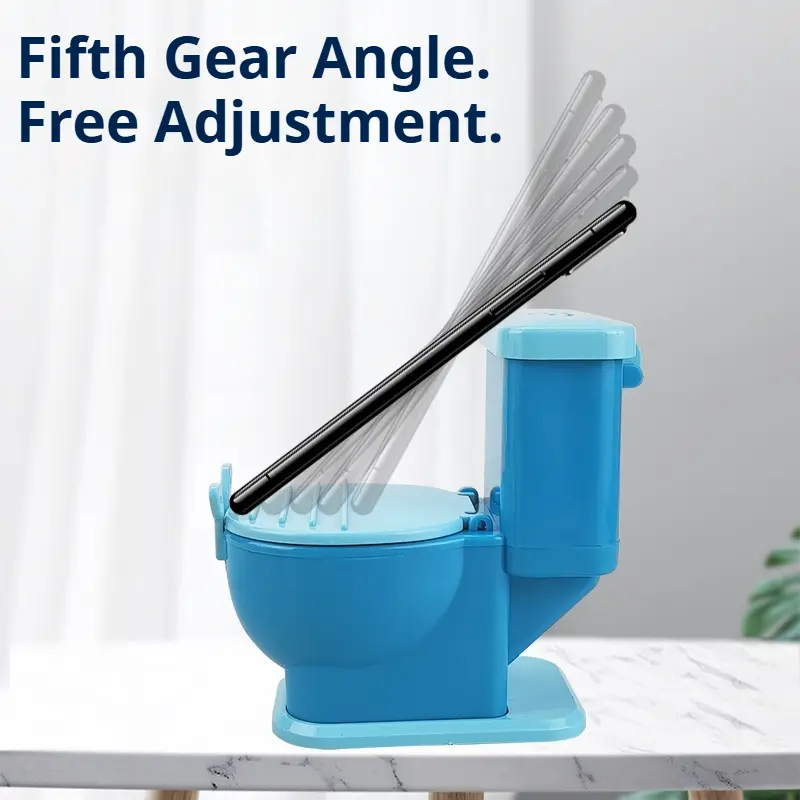 Mobile Phone Stand Multi Functional Desktop Lazy Holder Mini Toilet Creative Design Can Store Small Items Phone Bracket Gift