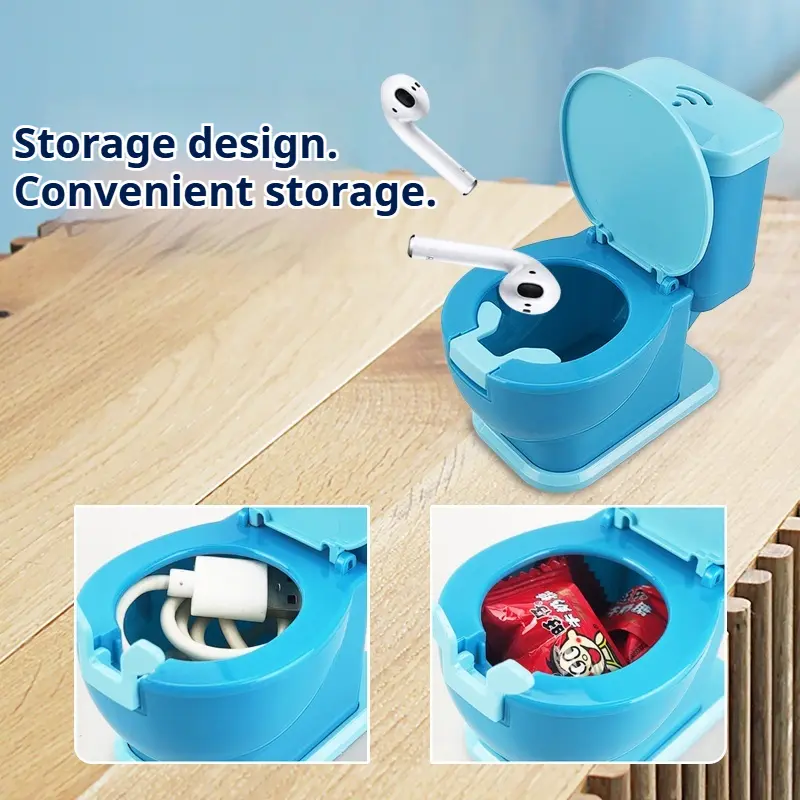 Mobile Phone Stand Multi Functional Desktop Lazy Holder Mini Toilet Creative Design Can Store Small Items Phone Bracket Gift