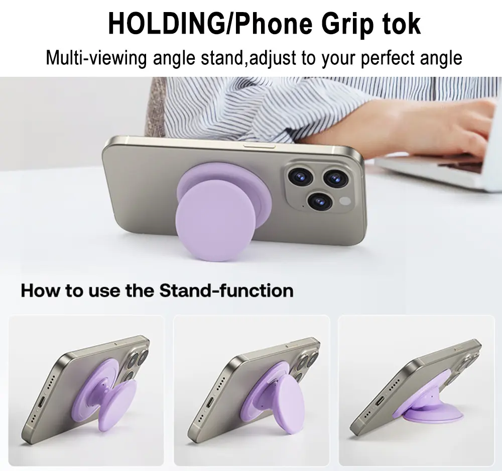 Grippopso Pop Magnetic Cellphone Grip Socket Holder Stand NEW Silicone Griptok For Magsafe Accessories Smart phone bracket