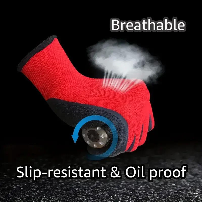 20Pieces/10Pairs Professional Working Protective Gloves For Men Construction Women Garden Nylon Running Glove Obtained CE EN388.