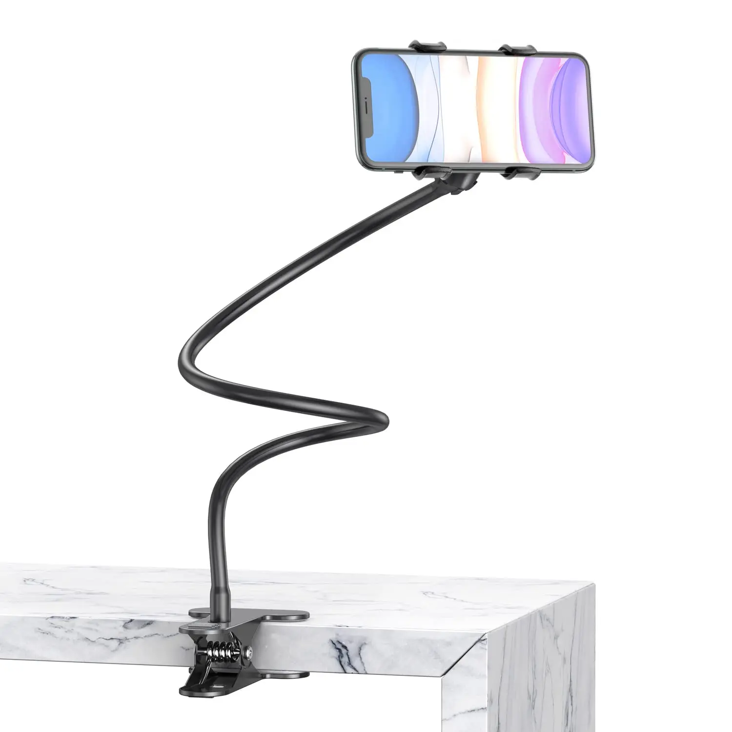 Gooseneck Phone Holder Universal 360 Flexible Mobile Phone Stand Lazy Bracket DIY Adjustable Long Arm Phone Mounts for Bed Desk