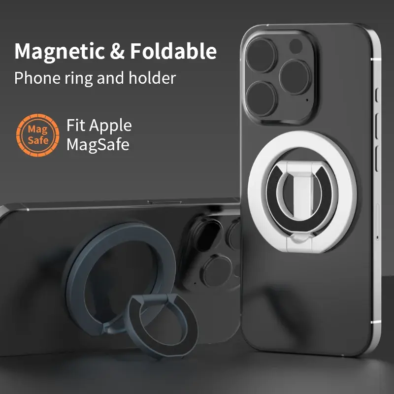 For MagSafe Double Sided Magnetic Phone Ring Holder Portable Folding Cellphones Stand Phone Accessories Support Bracket Grip Tok