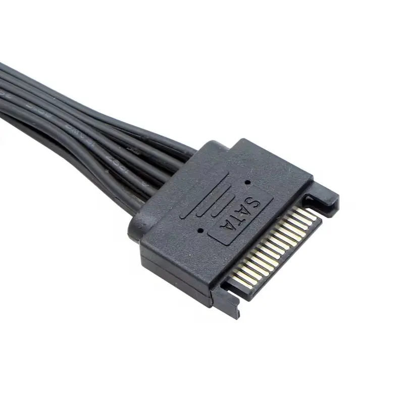 5-wire SATA 15pin male to female extension cable 1 to 1 2 3 4 5 6 for computer hard disk interface power cord