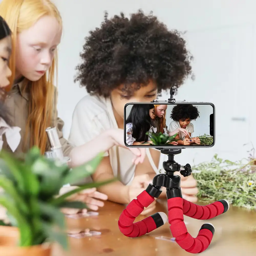 Tripod Flexible Sponge Octopus Adjustable Mini Camera Tripod For Phone Holder Clip Stand For IPhone Xiaomi Huawei Ipad