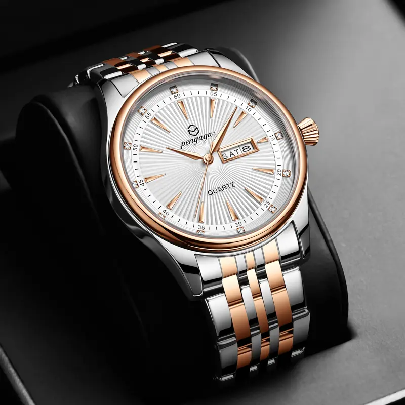 2025 New Fashion Quartz Man Watch Classic Luxury Business Stainless Casual Calendar Waterproof Luminous Men Watches Reloj Hombre