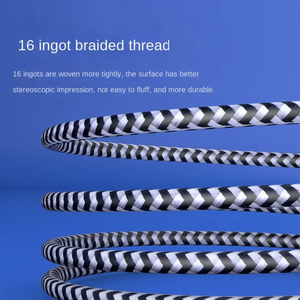 Type C Fast Charging Cable Fast Charging Nylon Braided Nylon Braided Charge Cable 6A 1m/2m Mobile Phone Data Cord