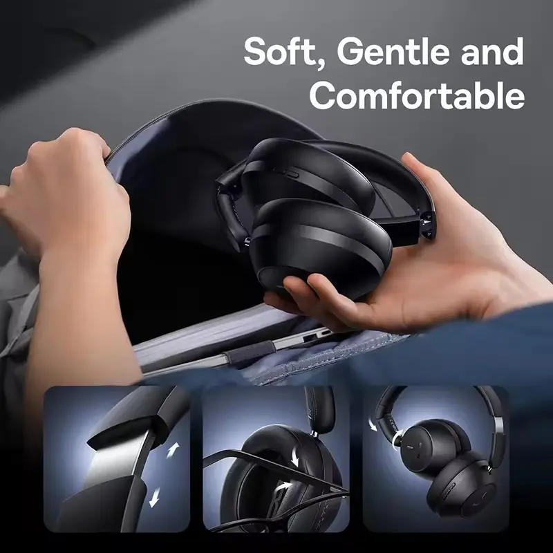 Bass 30 Max Wireless Headset Bluetooth 5.3 Over Headphones Bass-Enhancing 40mm Diaphragm Ultra Low Latency Earphones 50H