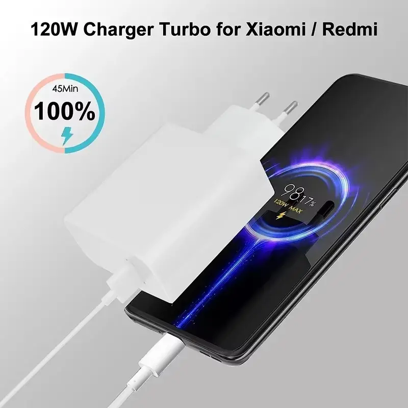 Xiaomi 67W USB Fast Charger For Xiaomi 15 14 13 12 11 10 Ultra Redmi Note 12T 13 Pro Turbo Quick Charge Type C USB Charge Cable