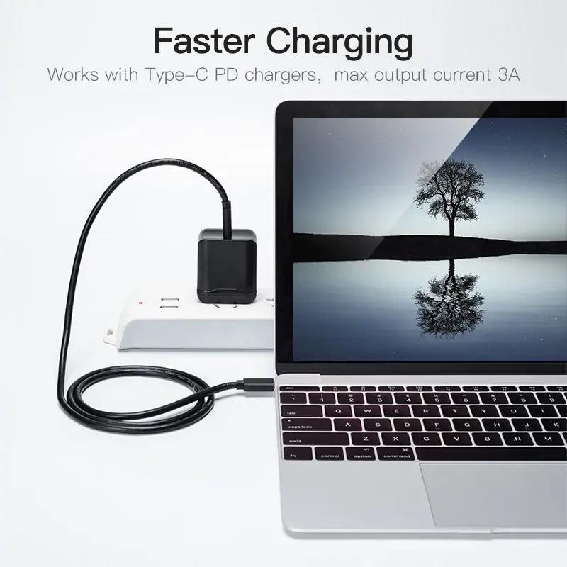 5A 87W Type C Data Cable Dual PD Super Fast Charging Data Cord Quick Charge Mobile Cell Phone Cord For Xiaomi 14 Huawei Samsung