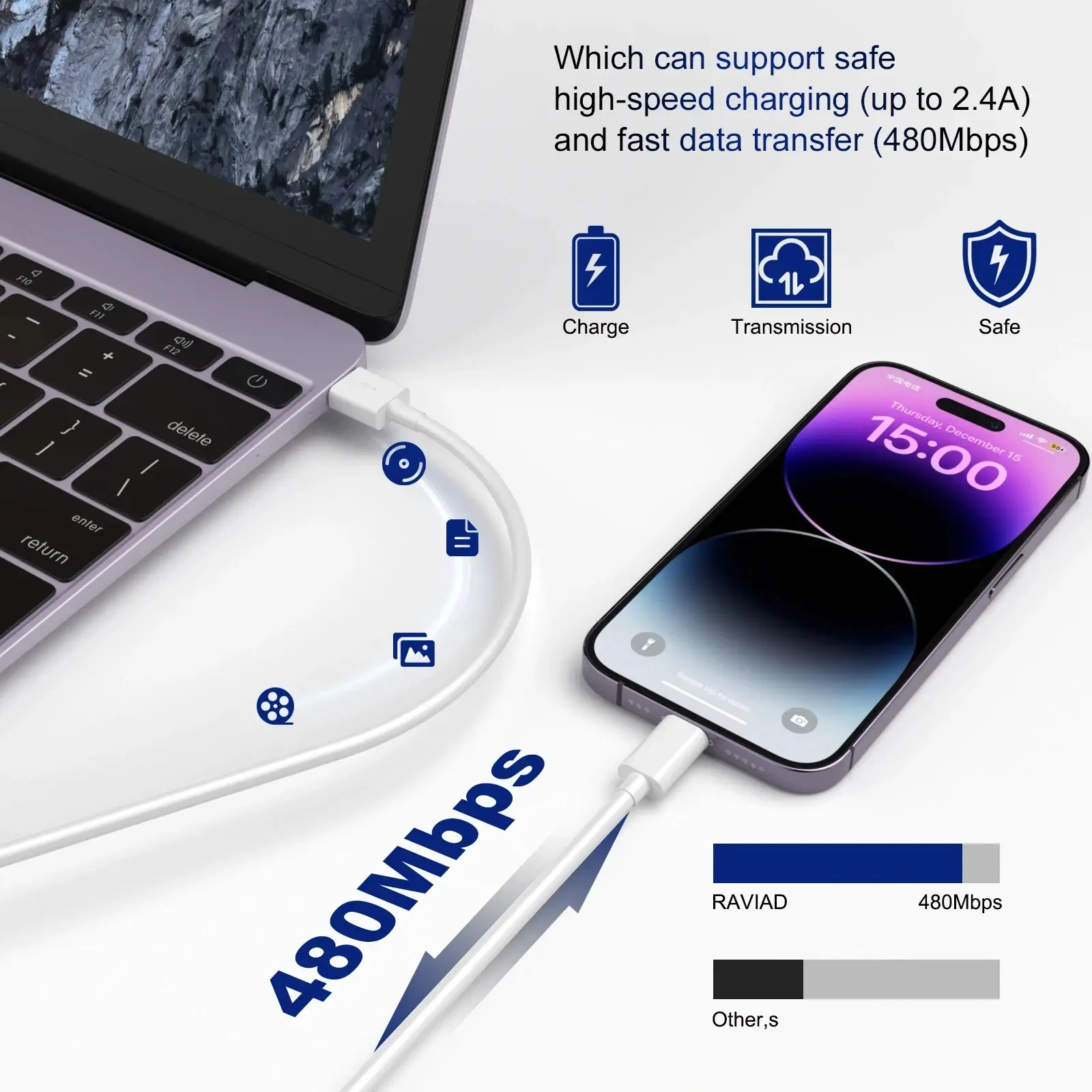 For Apple Original PD USB Lightning Data Cable For iPhone 11 12 13 14 Pro Max Type C Super Fast Charge X XS XR 7 8 Plus Charging